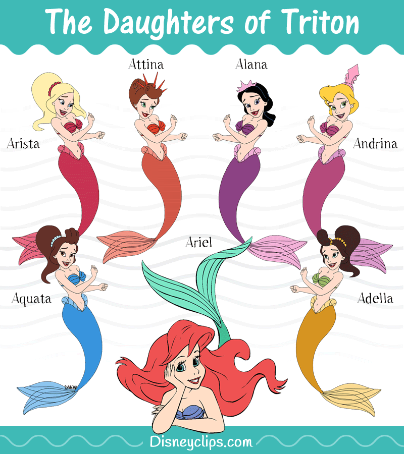 Ariel's sisters' names