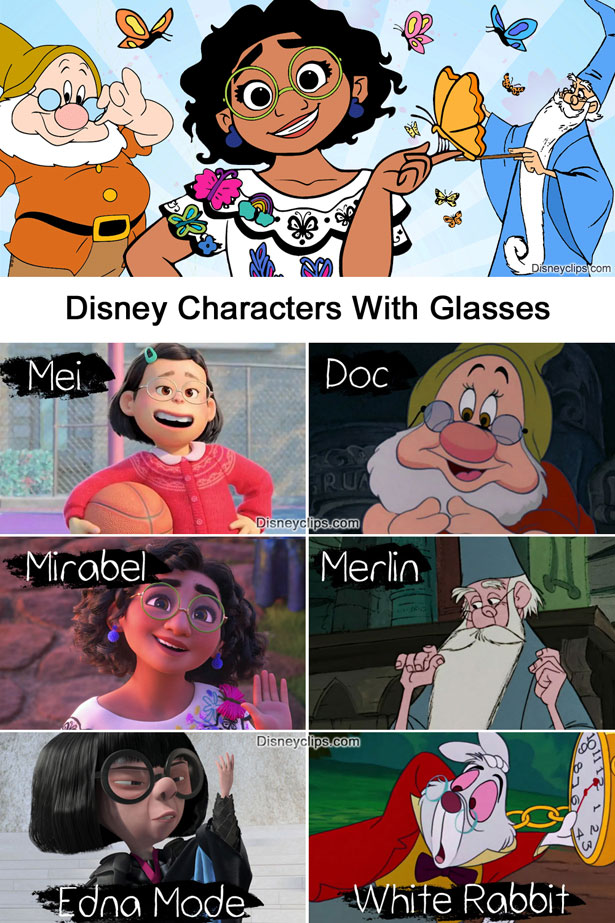 Disney characters who wear glasses, from Mei to the White Rabbit