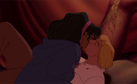 Esmeralda kissing Phoebus