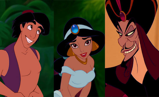 Aladdin, Jasmine, Jafar