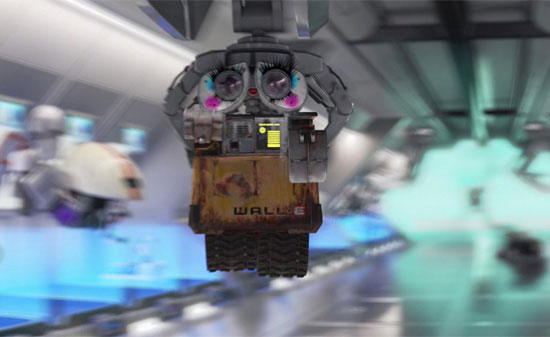 WALL-E in full makeup