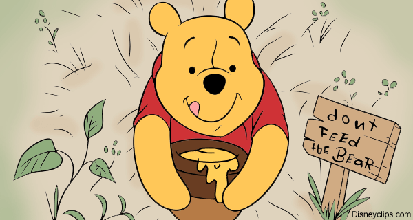Winnie the Pooh: don't feed the bear
