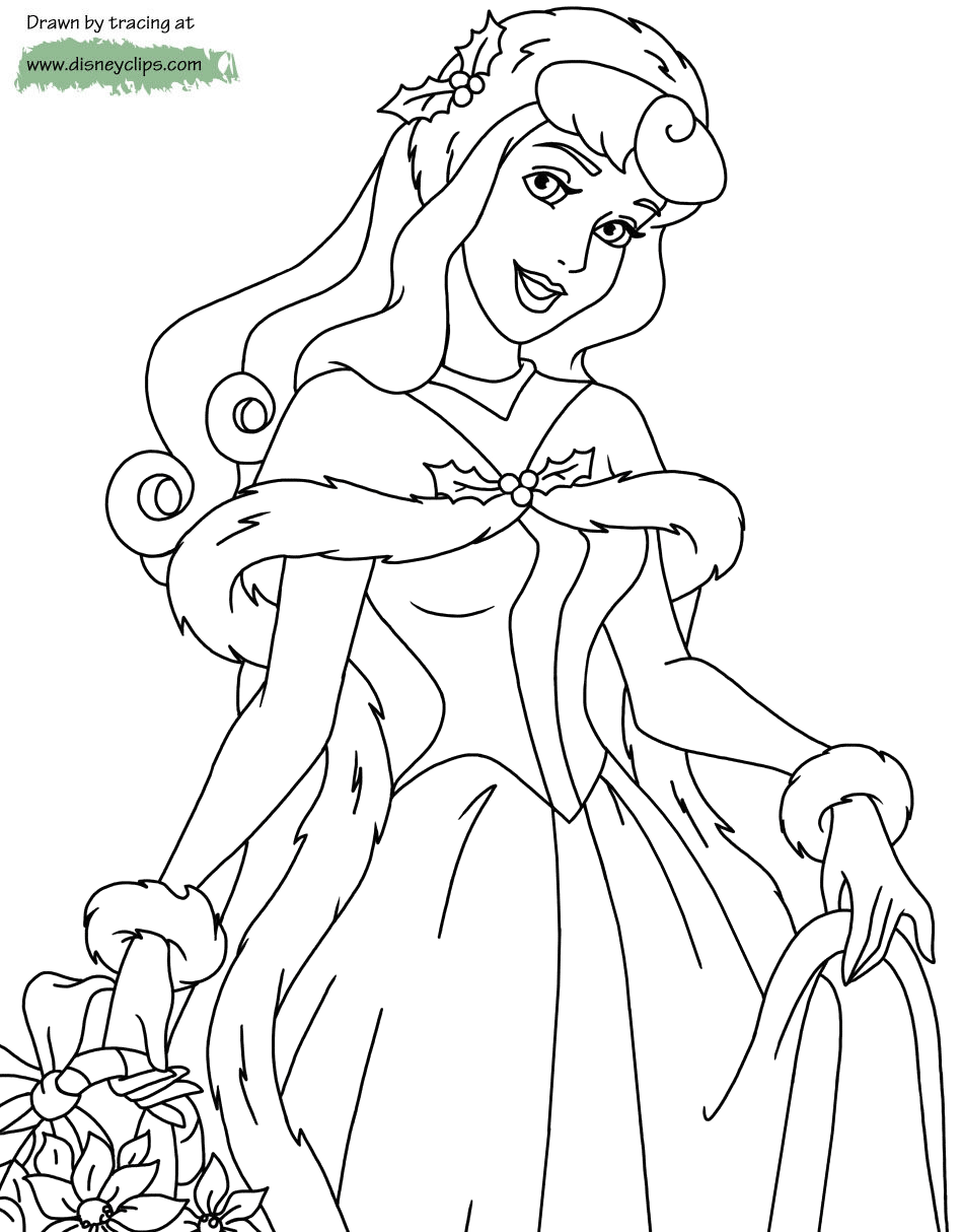 Download Disney Christmas Coloring Pages 6 | Disneyclips.com