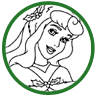 Sleeping Beauty Christmas coloring page