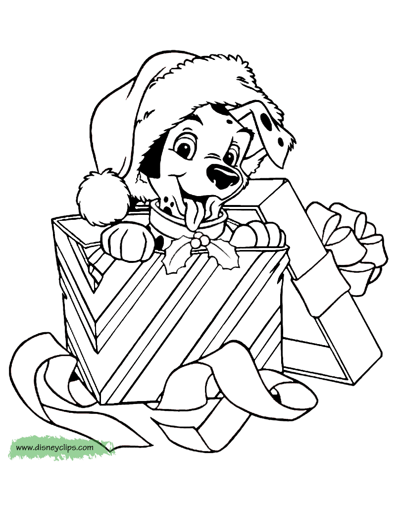 Disney Christmas Coloring Pages (6) | Disneyclips.com