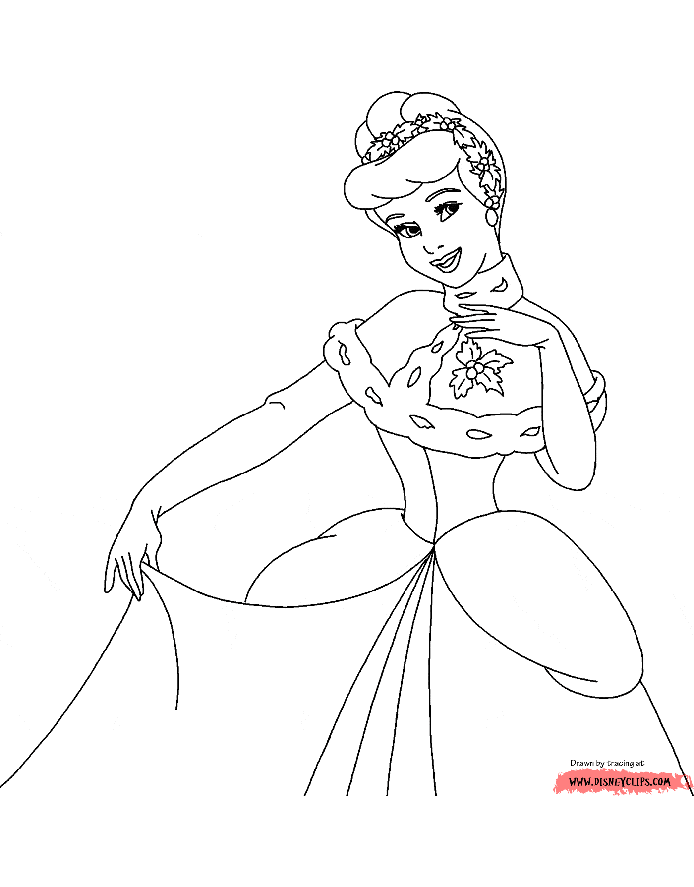 Disney Christmas Coloring Pages 6 | Disneyclips.com