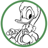 Donald Duck Christmas coloring page