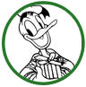 Donald Duck Christmas coloring page