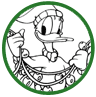 Donald Duck Christmas coloring page