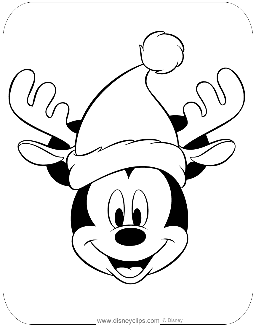 34+ Mickey Mouse Christmas Coloring Pictures