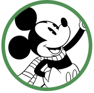 Mickey Mouse Christmas coloring page