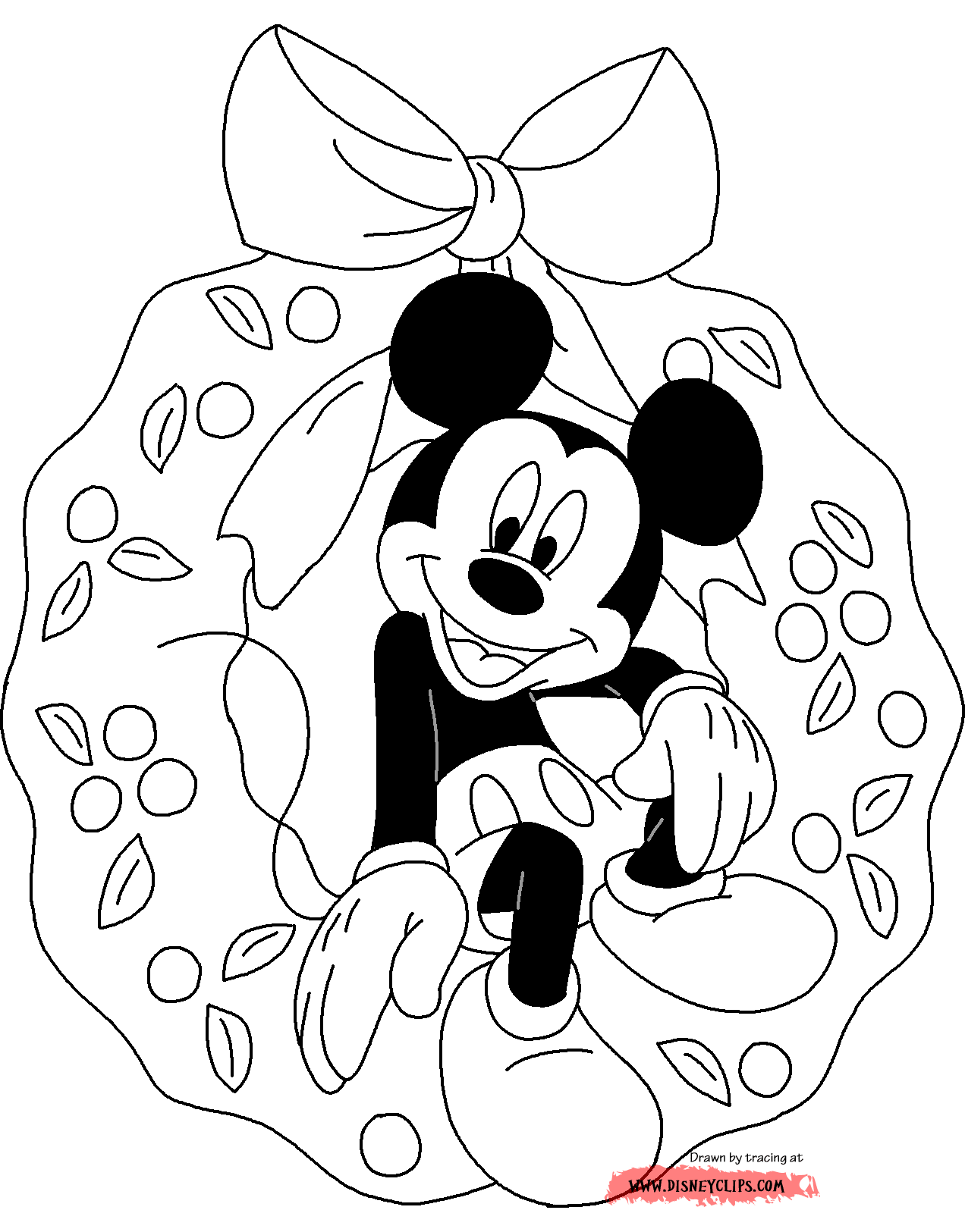 Disney Christmas Coloring Pages 2 | Disneyclips.com