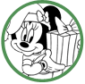 Minnie Mouse Christmas coloring page