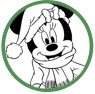 Minnie Mouse Christmas coloring page
