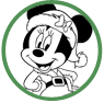 Minnie Mouse Christmas coloring page