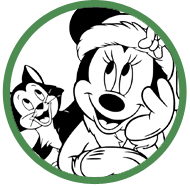 Minnie Mouse Christmas coloring page