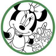 Minnie Mouse Christmas coloring page