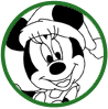 Minnie Mouse Christmas coloring page