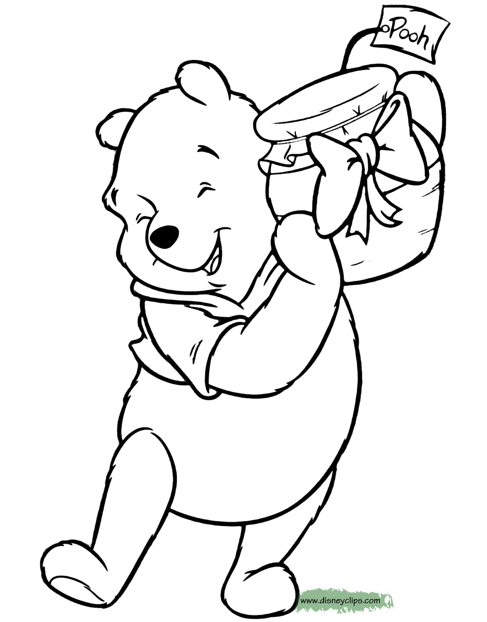 Baby Winnie The Pooh Christmas Coloring Pages / Winnie the pooh care