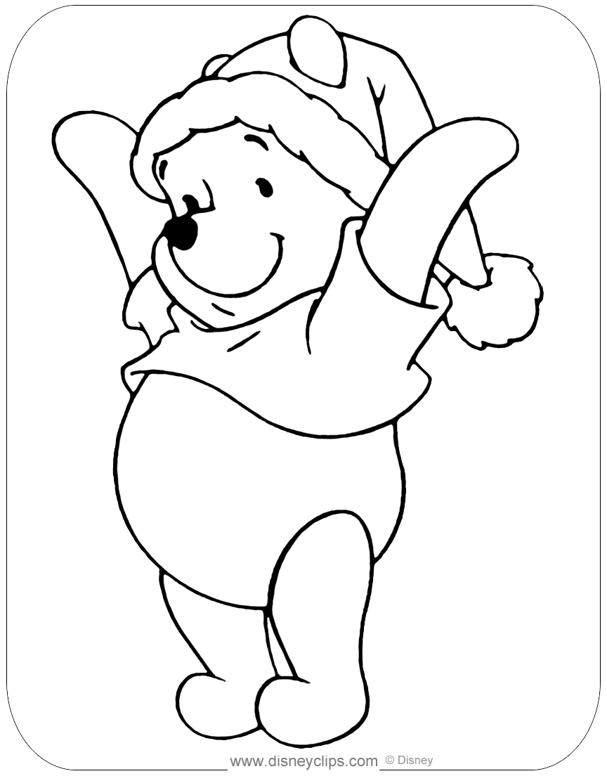 Disney Christmas Coloring Pages 4 | Disneyclips.com