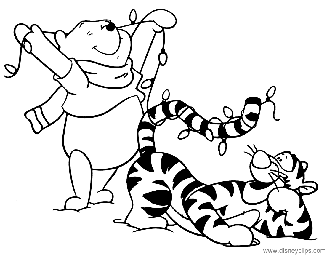 Disney Christmas Coloring Pages 5 | Disneyclips.com