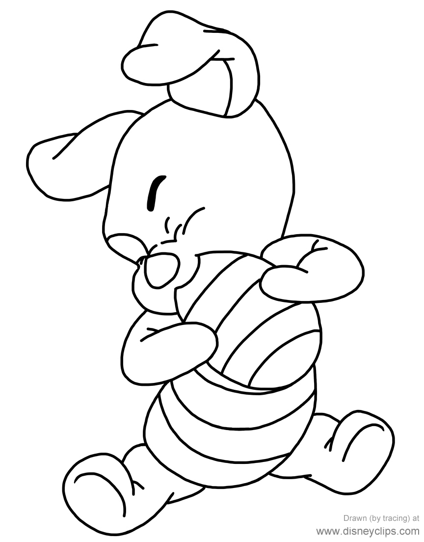 Download Printable Disney Easter Coloring Pages (4) | Disneyclips.com
