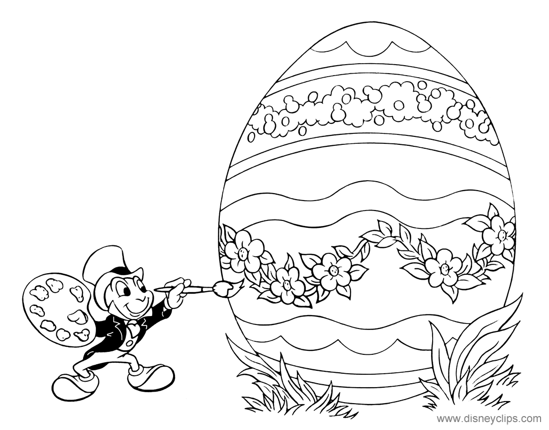 Download Printable Disney Easter Coloring Pages 5 | Disneyclips.com