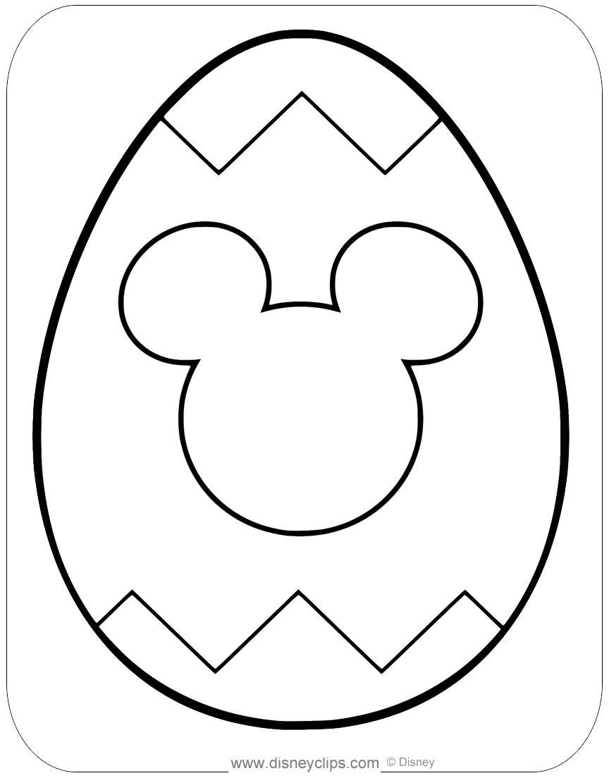 Mickey Disney Easter Eggs Basket Coloring Page Printa - vrogue.co