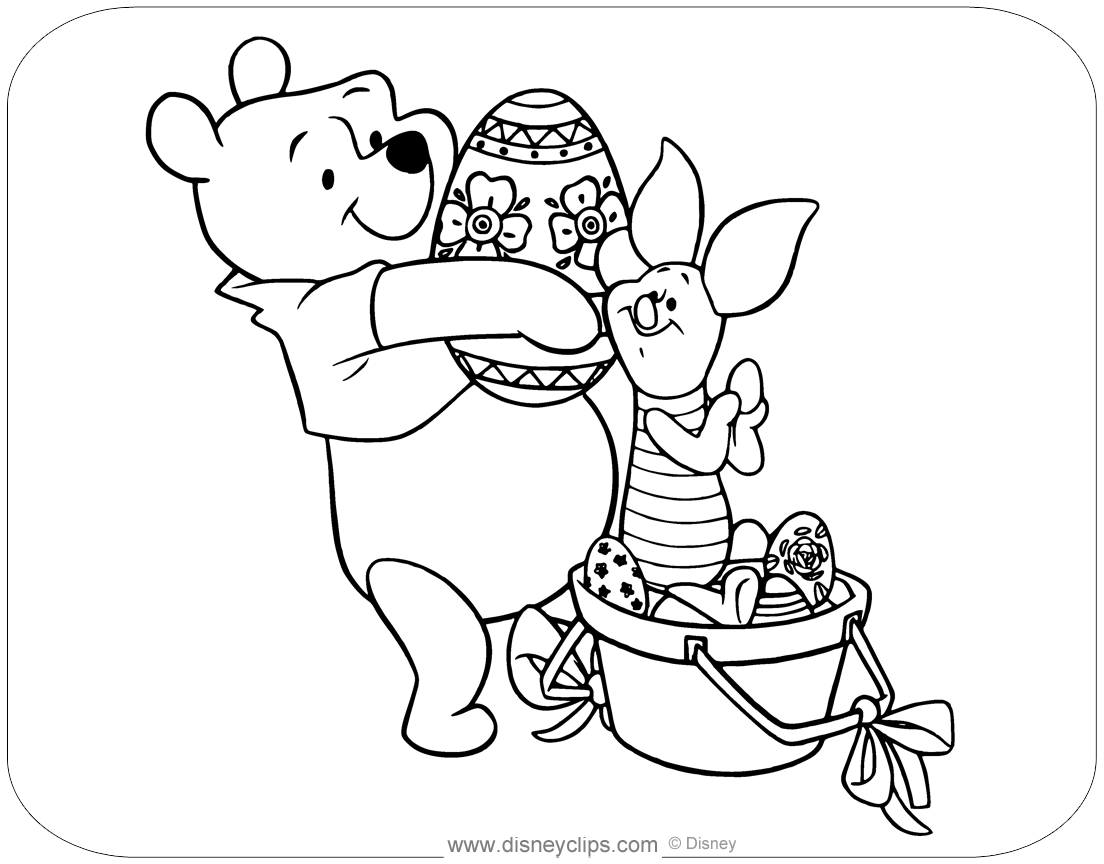 Printable Disney Easter Coloring Pages (4) | Disneyclips.com