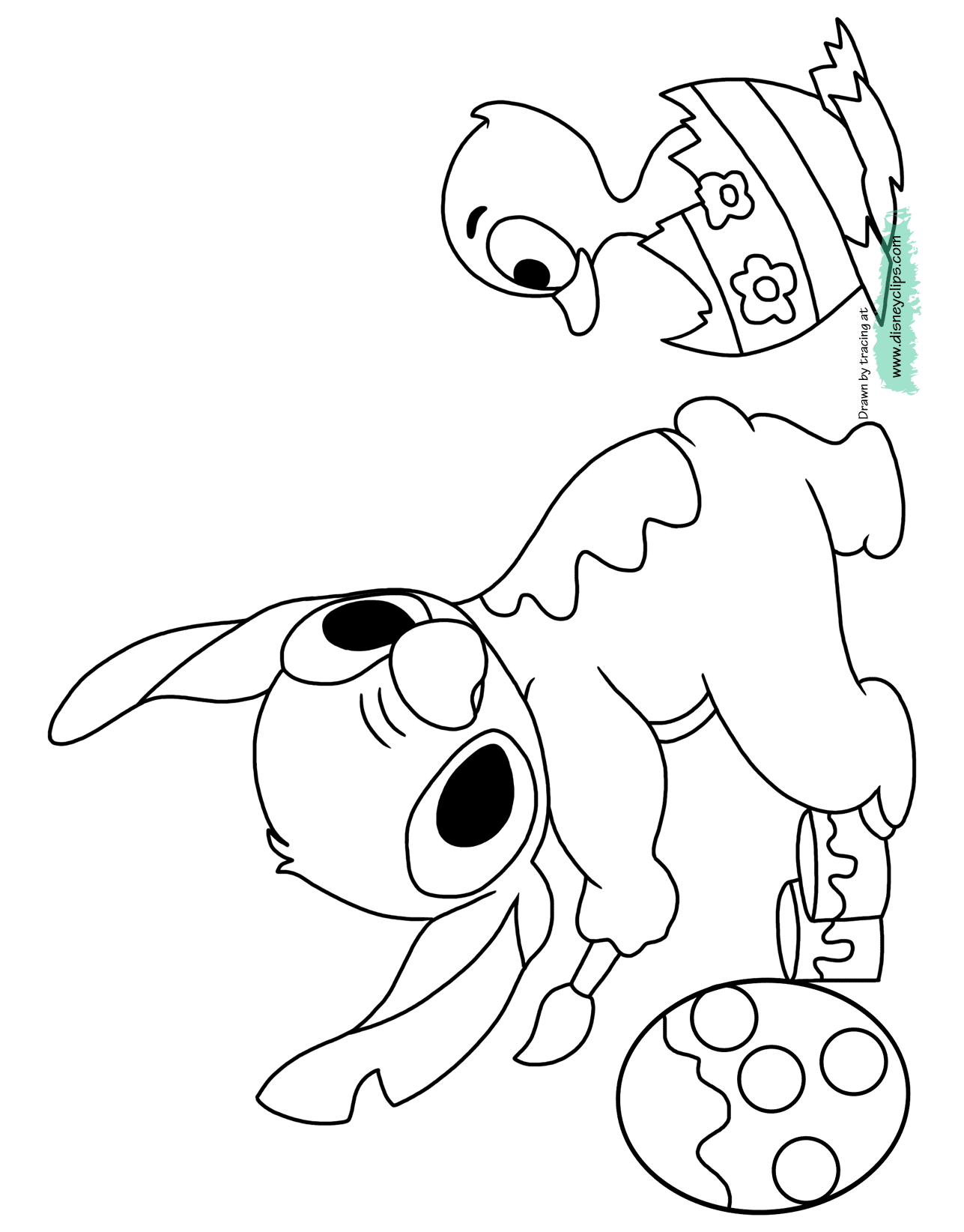 Printable Disney Easter Coloring Pages 5   Disneyclips.com