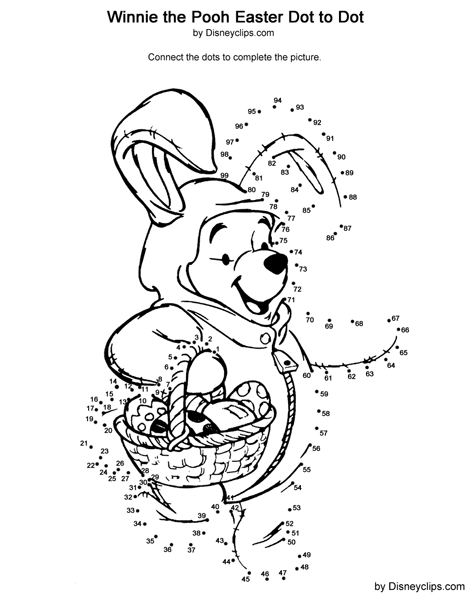 Winnie the Pooh dot to dot