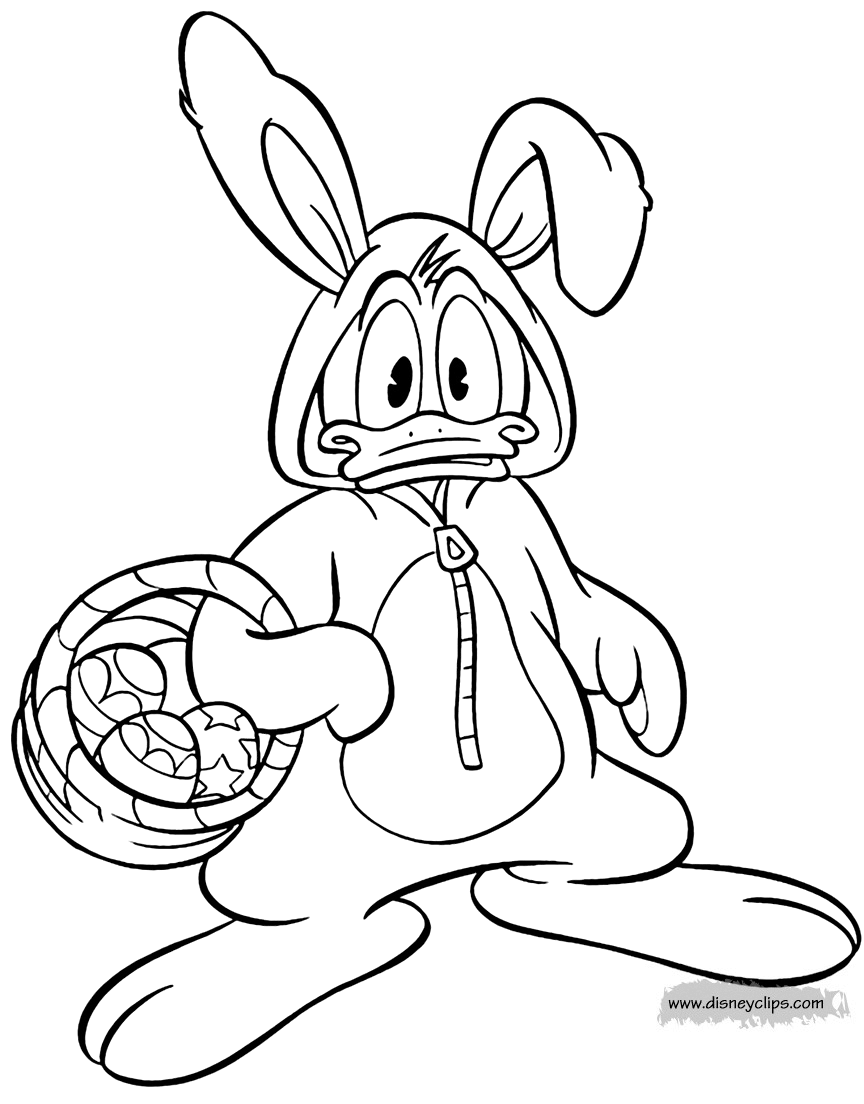 Download Printable Disney Easter Coloring Pages 2 | Disneyclips.com