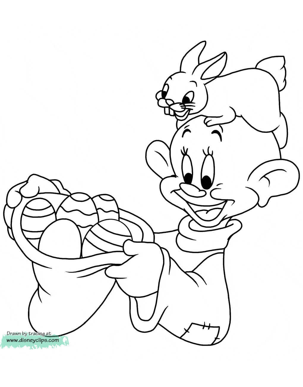 Download Disney Easter Coloring Pages 3 | Disneyclips.com