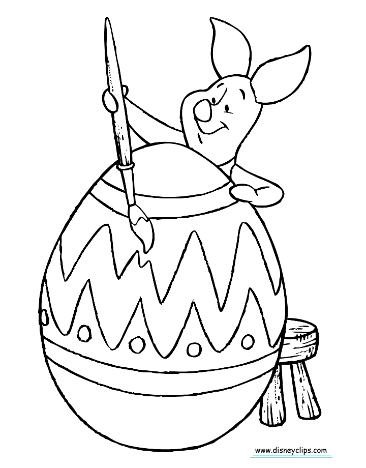 Disney Easter Coloring Pages 2 | Disneyclips.com