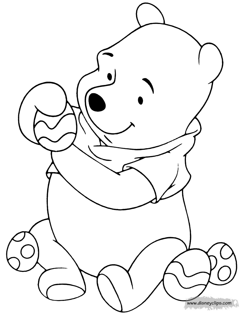 Printable Disney Easter Coloring Pages 3 | Disneyclips.com