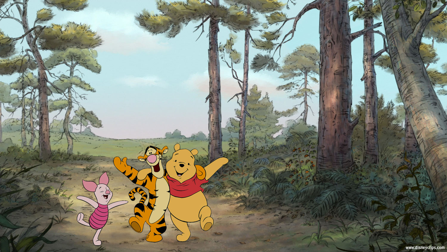 Winnie the Pooh and Friends Wallpaper
