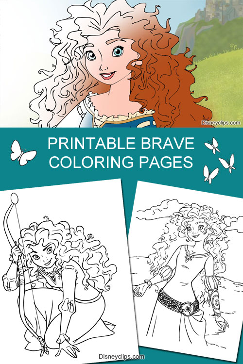 Free Printable PDF Brave Coloring Pages