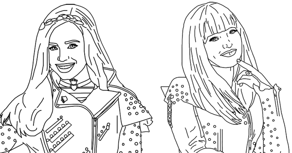 Descendants 2 Printable Coloring Pages | Disneyclips.com