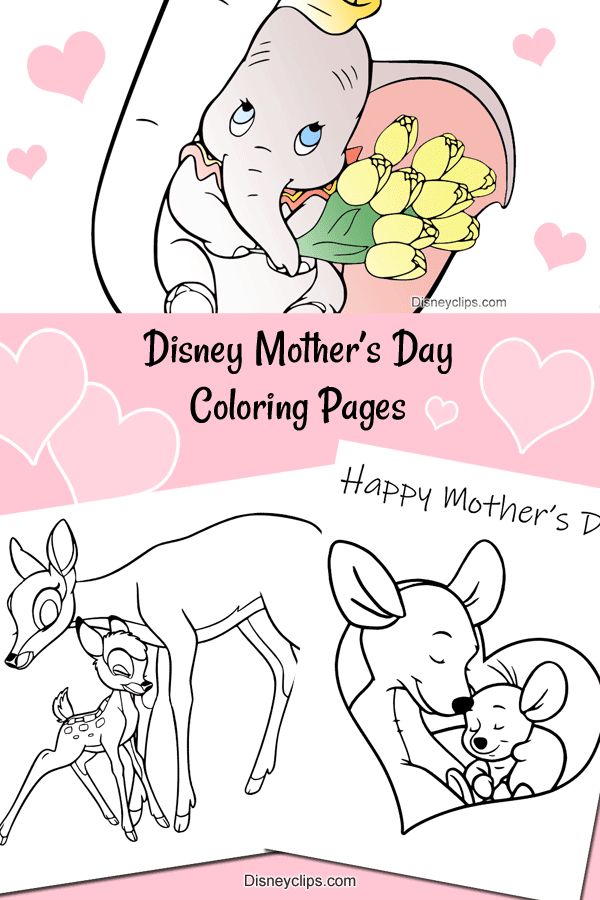 Disney Mother's Day Coloring Pages
