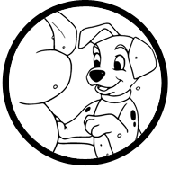 101 Dalmatians coloring page