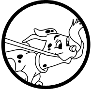 101 Dalmatians snowman coloring page