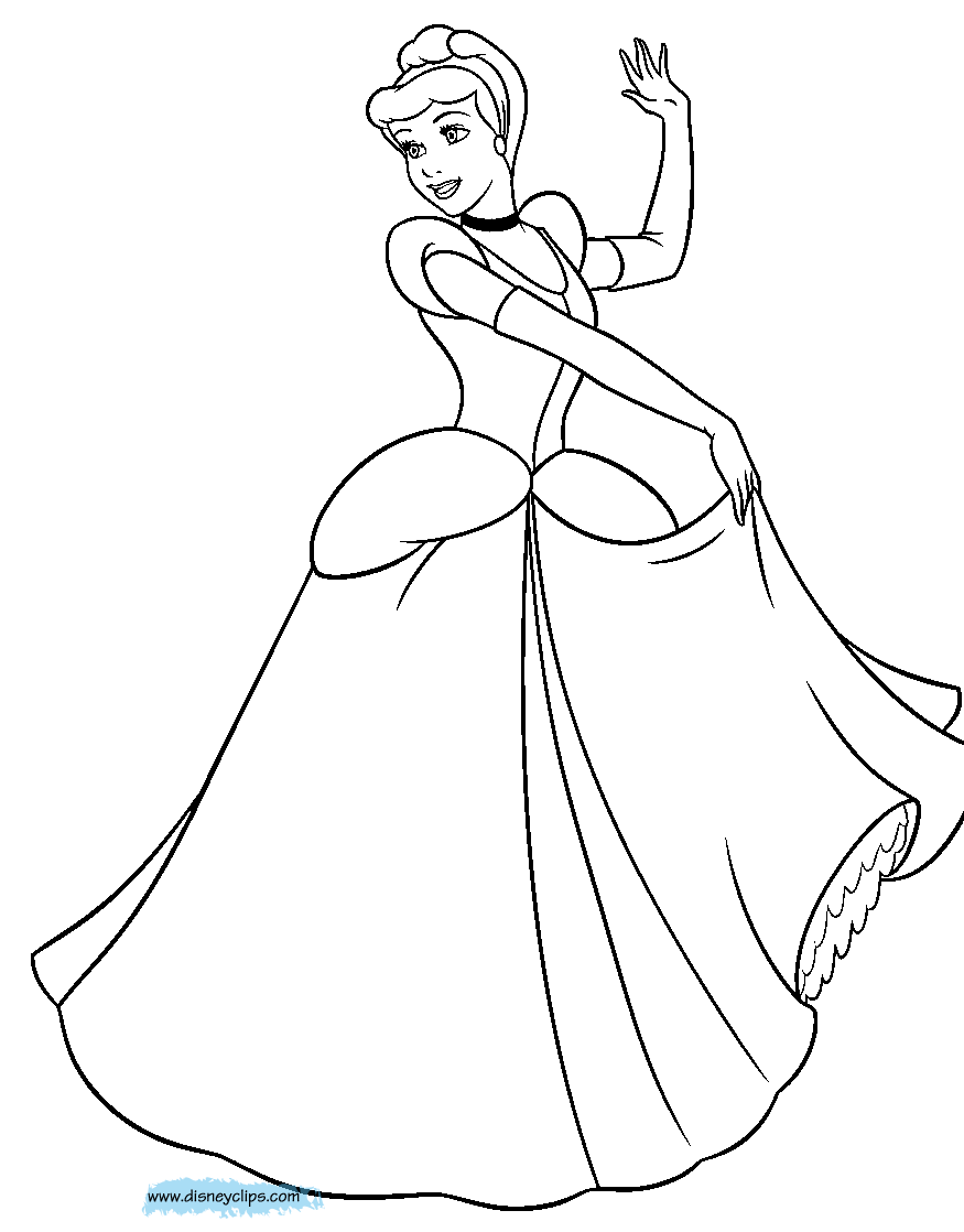 Cinderella Coloring Pages | Disneyclips.com