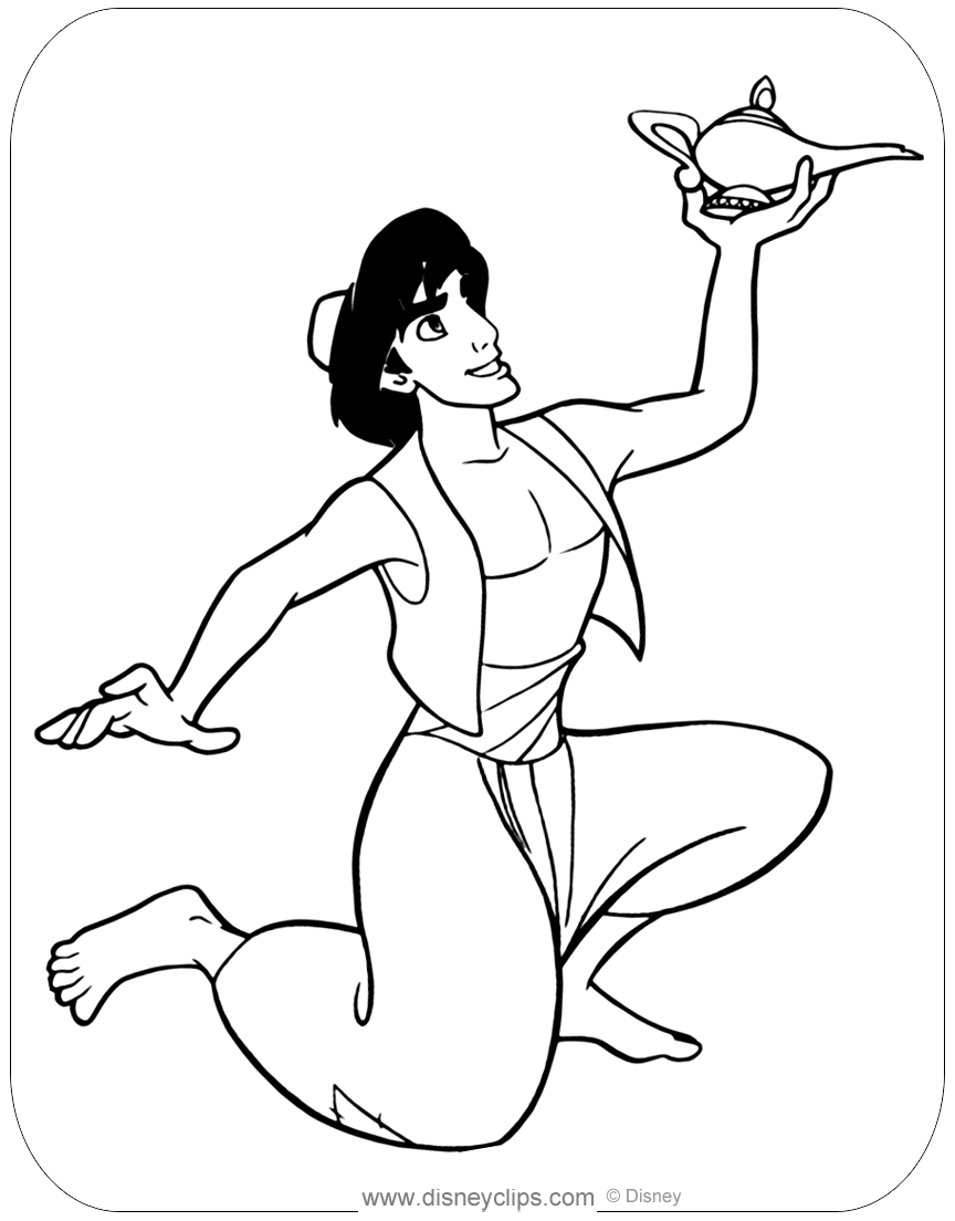 Aladdin Coloring Pages | Disneyclips.com