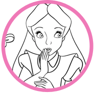 Alice coloring page