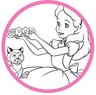 Alice coloring page