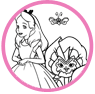 Alice coloring page
