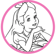 Alice coloring page