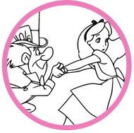 Alice in Wonderland coloring page