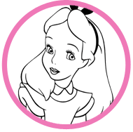 Alice coloring page