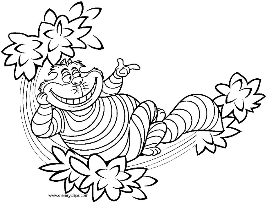 Alice in Wonderland Coloring Pages (2) | Disneyclips.com